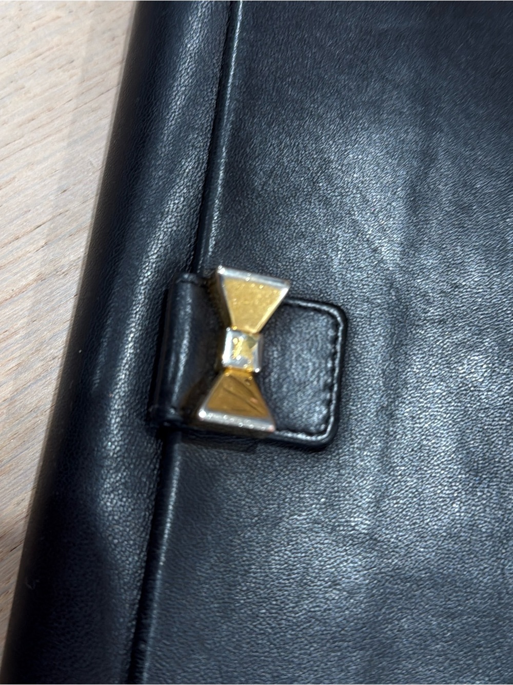 Authentic chloe black leather wallet